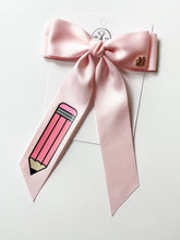 Load image into Gallery viewer, *PREORDER* Pencil Ceci Hair Bows and Backpack Keychains