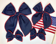 Load image into Gallery viewer, *SALE* Americana Linen Beloved Bows and Headbands