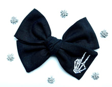 Load image into Gallery viewer, Haunted Skeleton Embroidered Bows