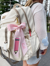 Load image into Gallery viewer, *PREORDER* Pencil Ceci Hair Bows and Backpack Keychains