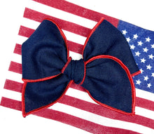Load image into Gallery viewer, *SALE* Americana Linen Beloved Bows and Headbands