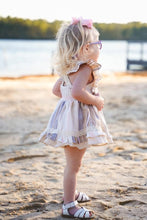 Load image into Gallery viewer, Blue Stripe Linen Bows