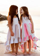 Load image into Gallery viewer, Pink Stripe Linen Bows