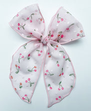 Load image into Gallery viewer, Cherry Swiss Dot Beloved Bows