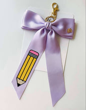 Load image into Gallery viewer, *PREORDER* Pencil Ceci Hair Bows and Backpack Keychains