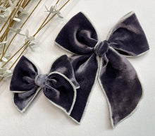 Load image into Gallery viewer, *SALE* Gunmetal Silk Velvet Beloveds