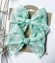 Load image into Gallery viewer, *SALE* Sea Foam Beloved Bows and Headbands