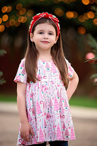 Red Glitter Forest Embellished Headband