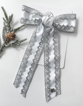 Load image into Gallery viewer, Snow Crystal Satin + Lace Gwenna