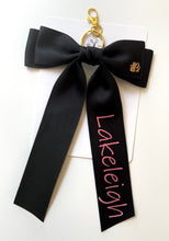Load image into Gallery viewer, *PREORDER* Black Pencil Bows &amp; Backpack Keychains