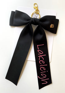 *PREORDER* Black Pencil Bows & Backpack Keychains