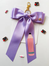 Load image into Gallery viewer, *PREORDER* Lavender Backpack Keychains and Hair Bows