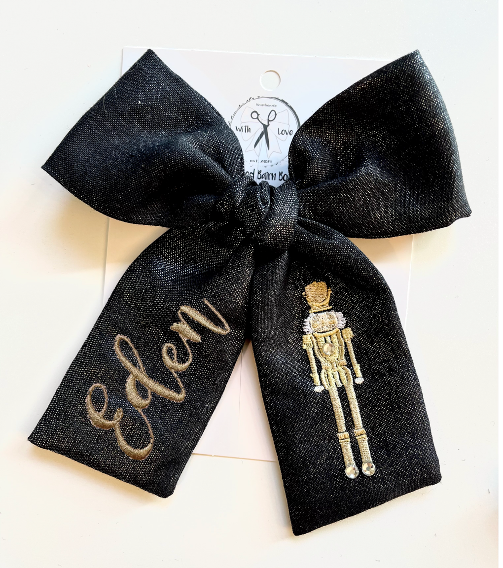 Metallic Foil Black Nutcracker Jayleigh