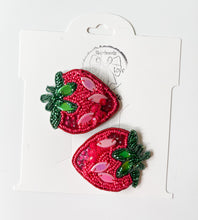 Load image into Gallery viewer, Strawberry Beaded Clips