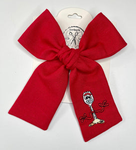 Forky Embroidered Bows