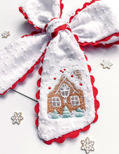 Load image into Gallery viewer, *PREORDER* Gingerbread Candycane Lane Embroidered Bows