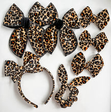 Load image into Gallery viewer, Leopard Bows &amp; Headbands