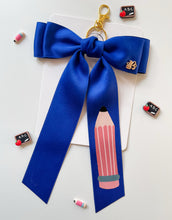 Load image into Gallery viewer, *PREORDER* Royal Blue Backpack Keychains and Hair Bows