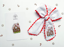 Load image into Gallery viewer, *PREORDER* Gingerbread Candycane Lane Embroidered Bows