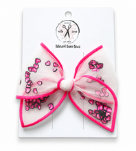 Load image into Gallery viewer, *SALE* Hot Pink Valentine’s Confetti Bows