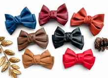 Load image into Gallery viewer, Faux Leather Bows