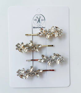 *PREORDER* Floral Diamond Bobby Pin Sets