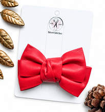 Load image into Gallery viewer, Faux Leather Bows