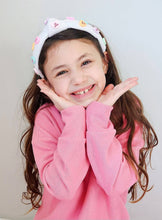Load image into Gallery viewer, Conversation Hearts White Velvet Headband Mommy + Me
