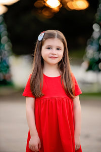 Santa (red) Beaded Clips