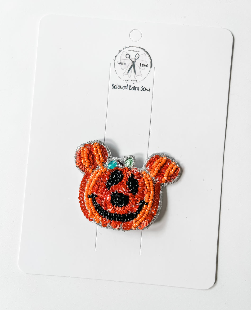 *PREORDER* Mickey Jack-O-Lantern Beaded Clips