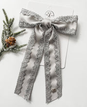 Load image into Gallery viewer, Silver Satin + Lace Gwenna