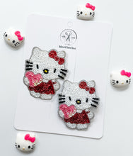 Load image into Gallery viewer, *PREORDER* Hello Valentine Kitty Beaded Clips