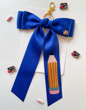 Load image into Gallery viewer, *PREORDER* Royal Blue Backpack Keychains and Hair Bows