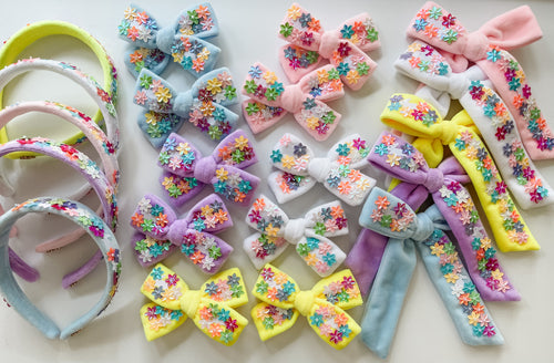 Spring Bunnies Embellished Bows