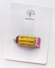 Load image into Gallery viewer, *6 Week TAT* Pencil Beaded Hair Clips