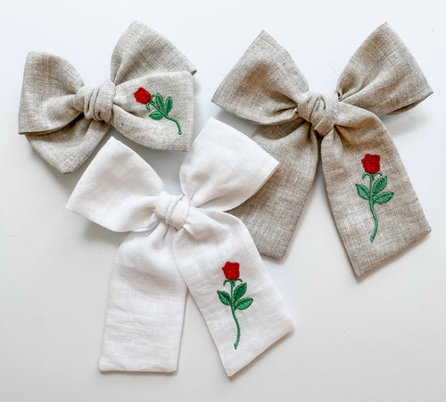 *4 Week TAT* Enchanted Rose Bows