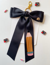 Load image into Gallery viewer, *PREORDER* Black Backpack Keychains and Hair Bows