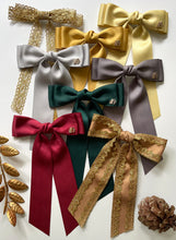Load image into Gallery viewer, *PREORDER* Holiday Magic Satin &amp; Lace Bows