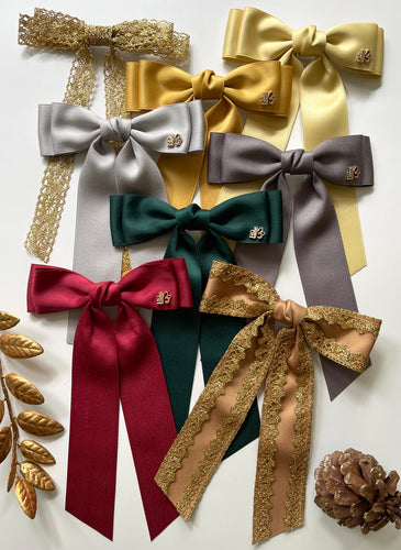 *PREORDER* Holiday Magic Satin & Lace Bows