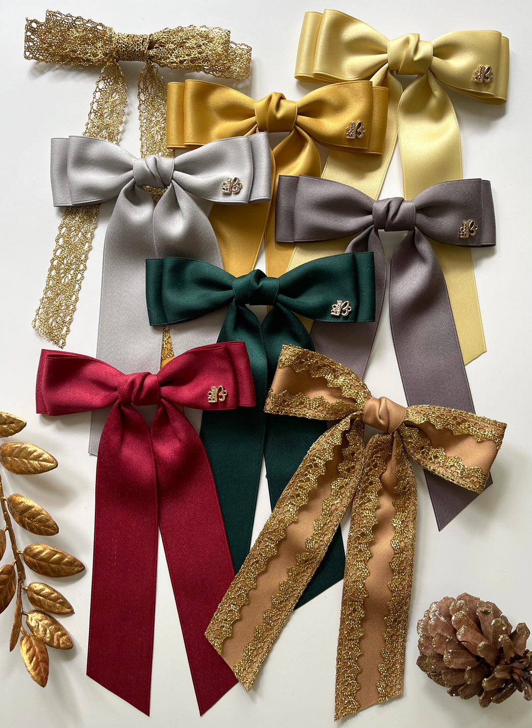 *PREORDER* Holiday Magic Satin & Lace Bows