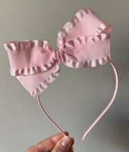 Load image into Gallery viewer, Headband Spring Double Ruffle Bows