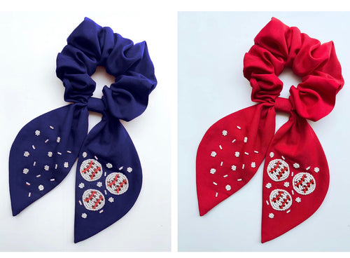 Baseball Beaded Scrunchies