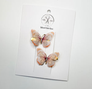 Butterfly Chiffon Clips