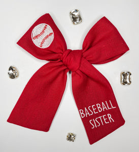 Baseball Sister Bows