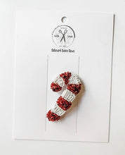 Load image into Gallery viewer, Candycane Beaded Clips