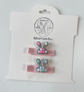 Mini Bunny Pigtail Clips