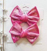 Load image into Gallery viewer, Barbie Pink Metallic Foil Bows
