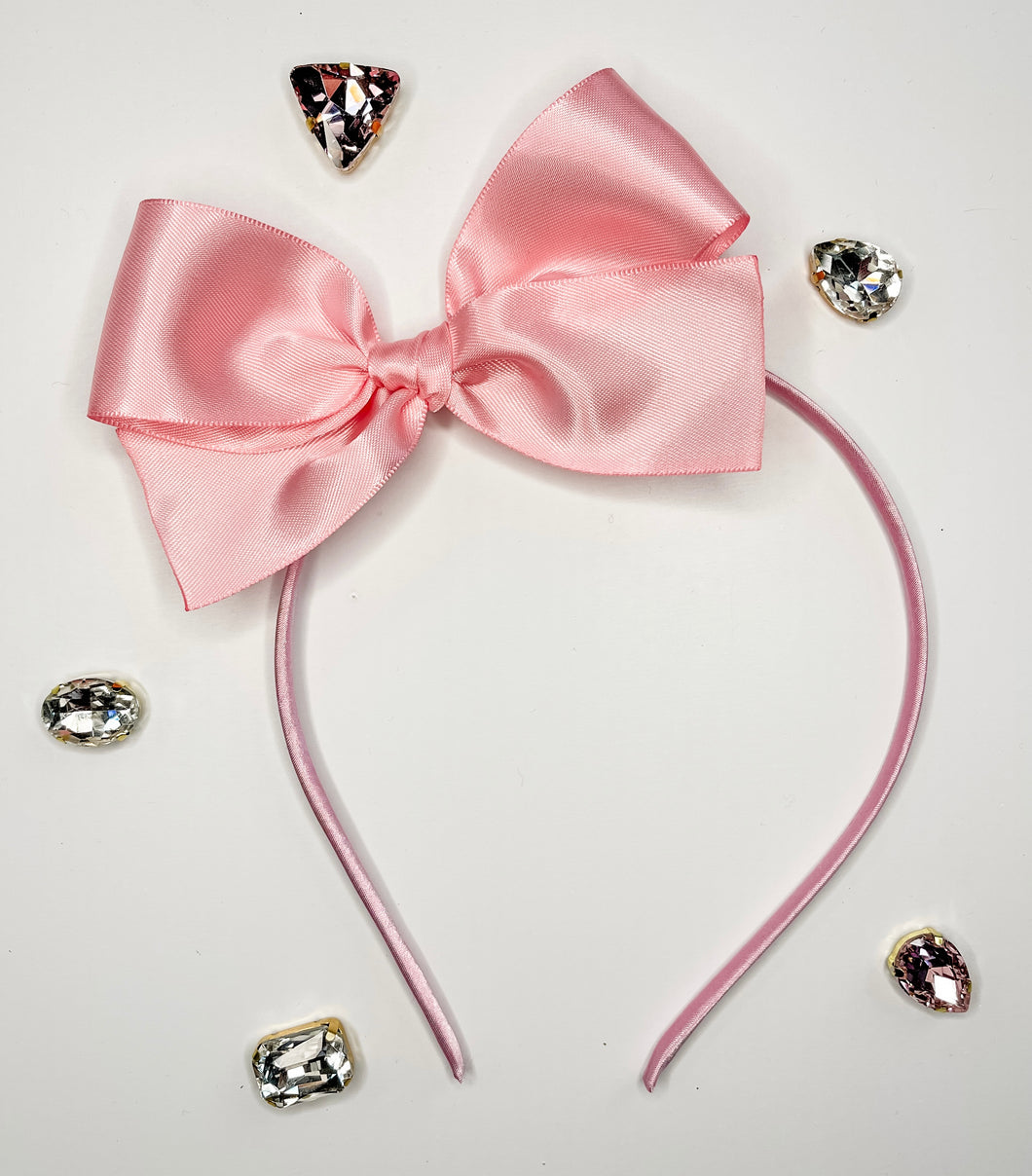 Pastel Pink Satin Headband