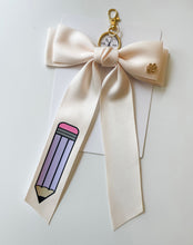 Load image into Gallery viewer, *PREORDER* Nude Pencil Bows &amp; Backpack Keychains
