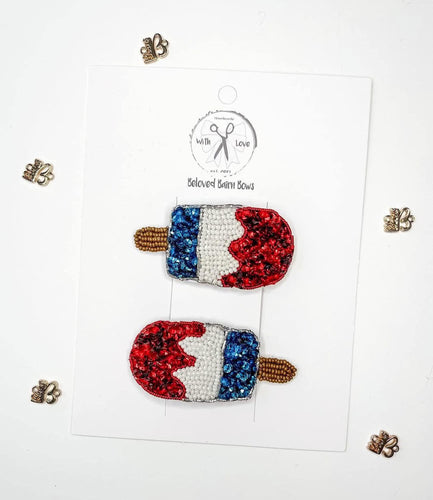 *PREORDER* Bomb Pop Beaded Clip